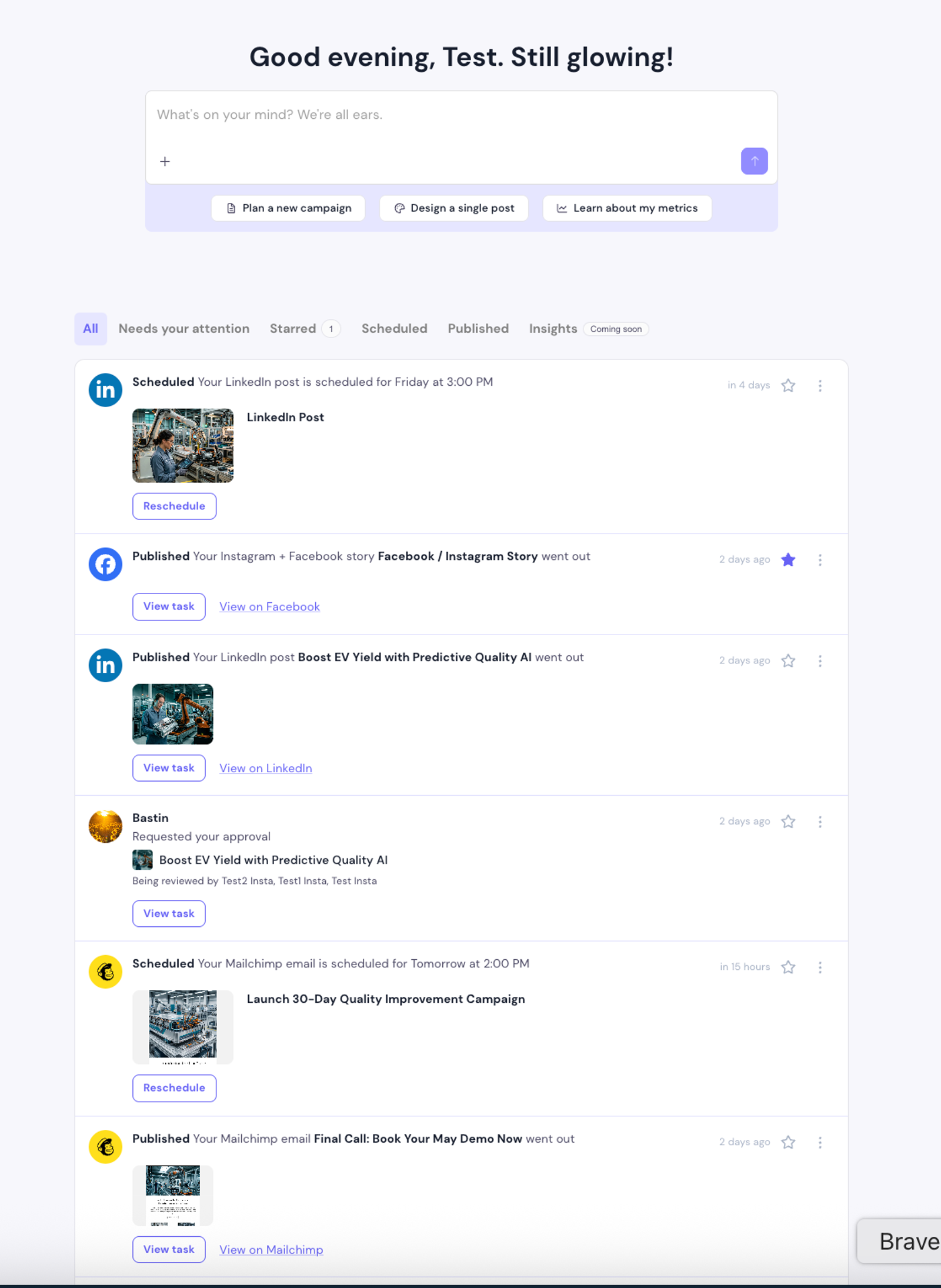 Refreshed home page matching the latest Figma