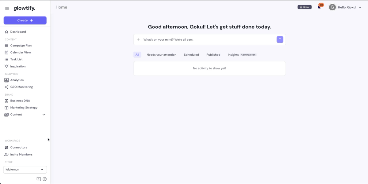 Homepage Chat lands