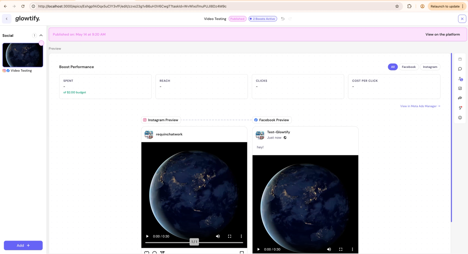 Video boost shipping as ACTIVE once Meta is done processing