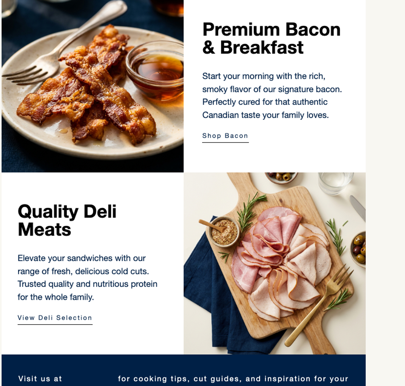 Before — generic default template