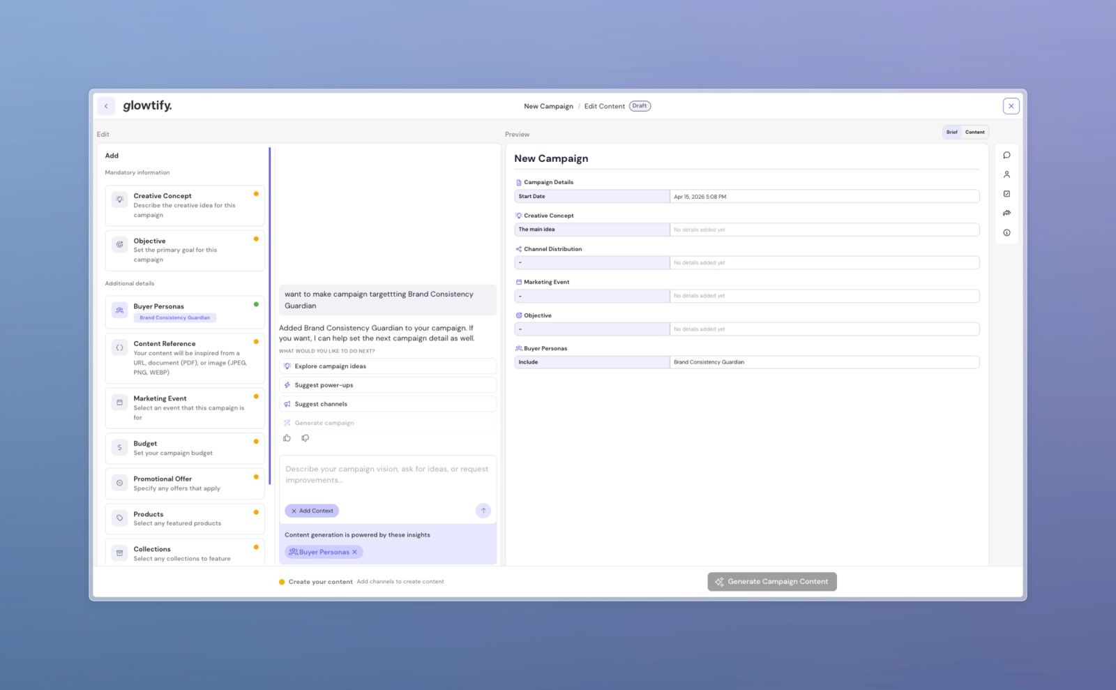 Creating a buyer persona from chat