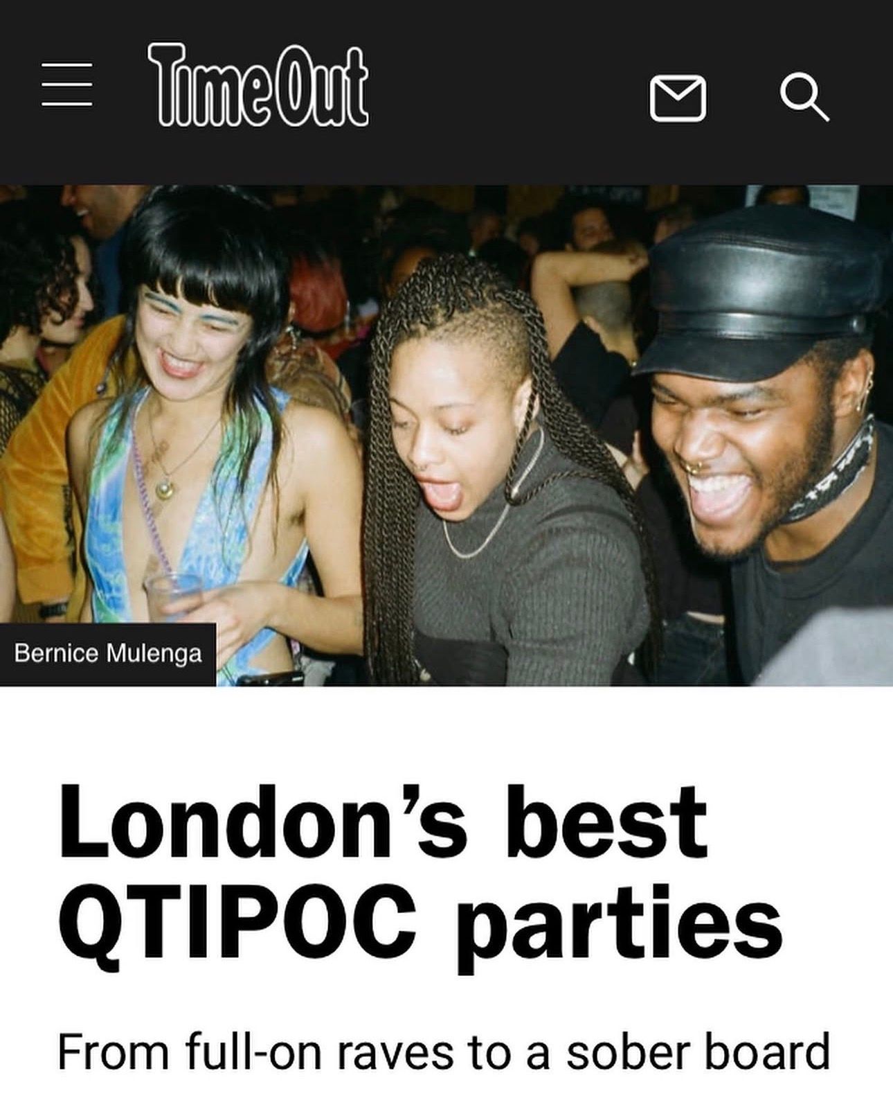 misery in Time Out: one of London’s Best QTIPOC Parties (2019)