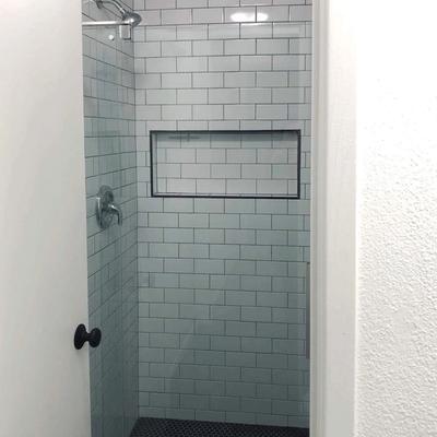 shower subway tile