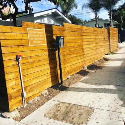 exterior work fence on rental properties