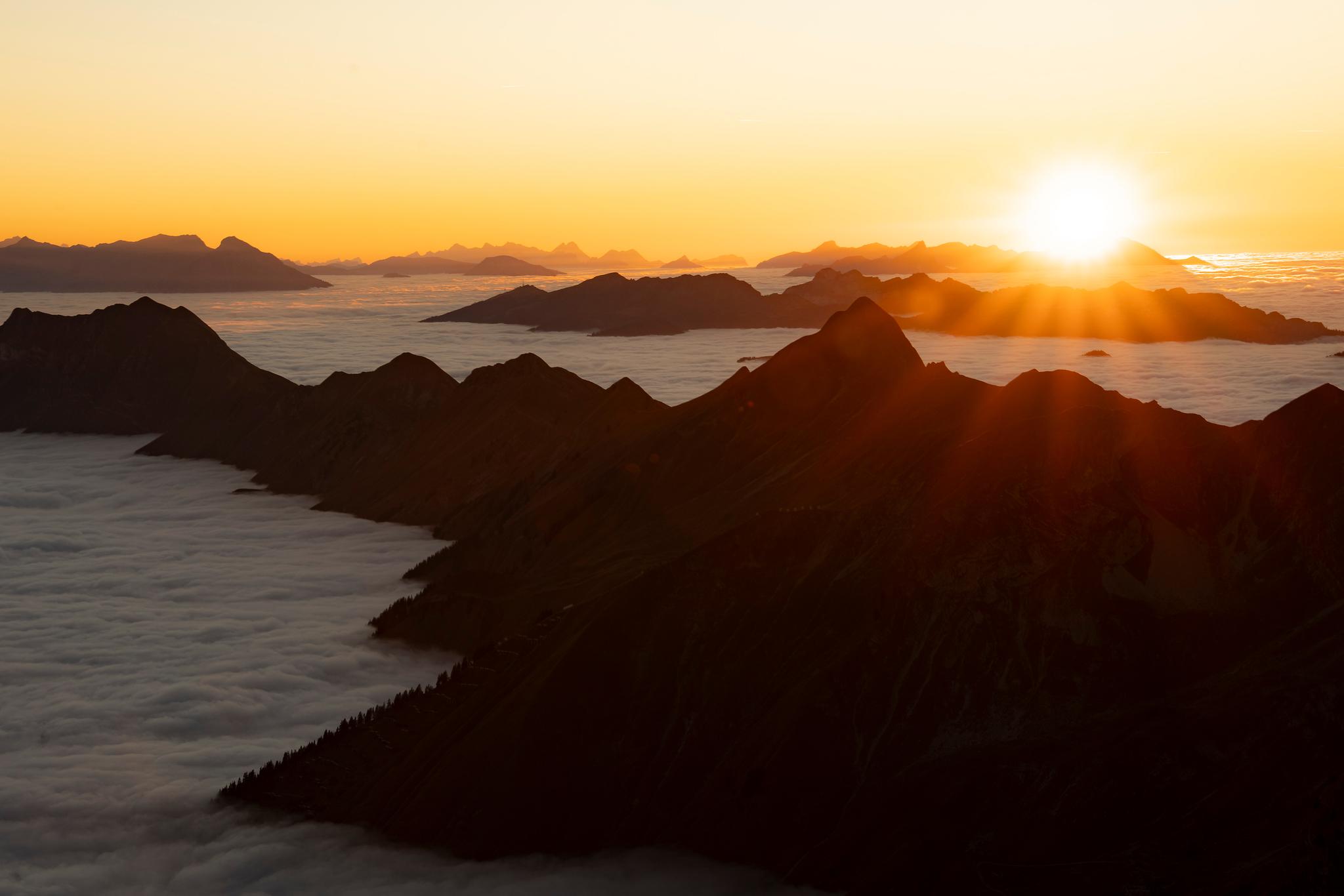 Sonnenuntergangsfahrt