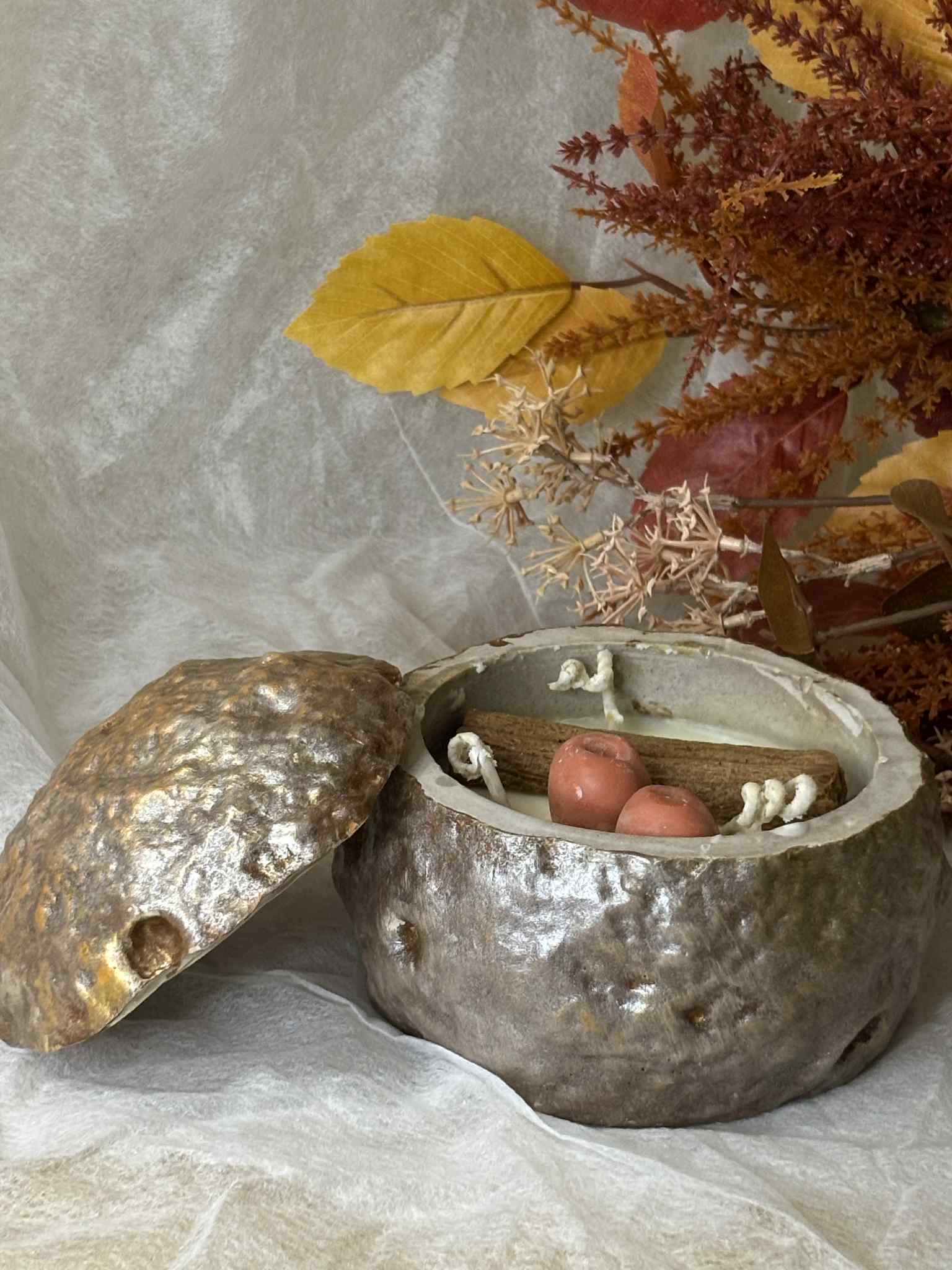 Image of Αρωματικό κερί σόγιας με άρωμα  μήλο-τζίντζερ