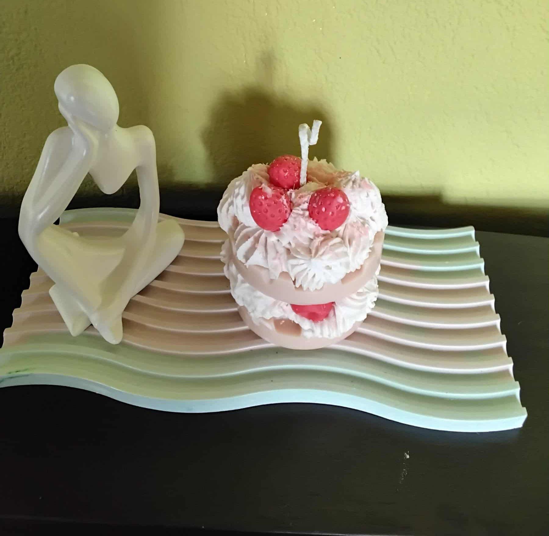 Image of Αρωματικά κεριά  σόγιας με αρωμα φράουλας