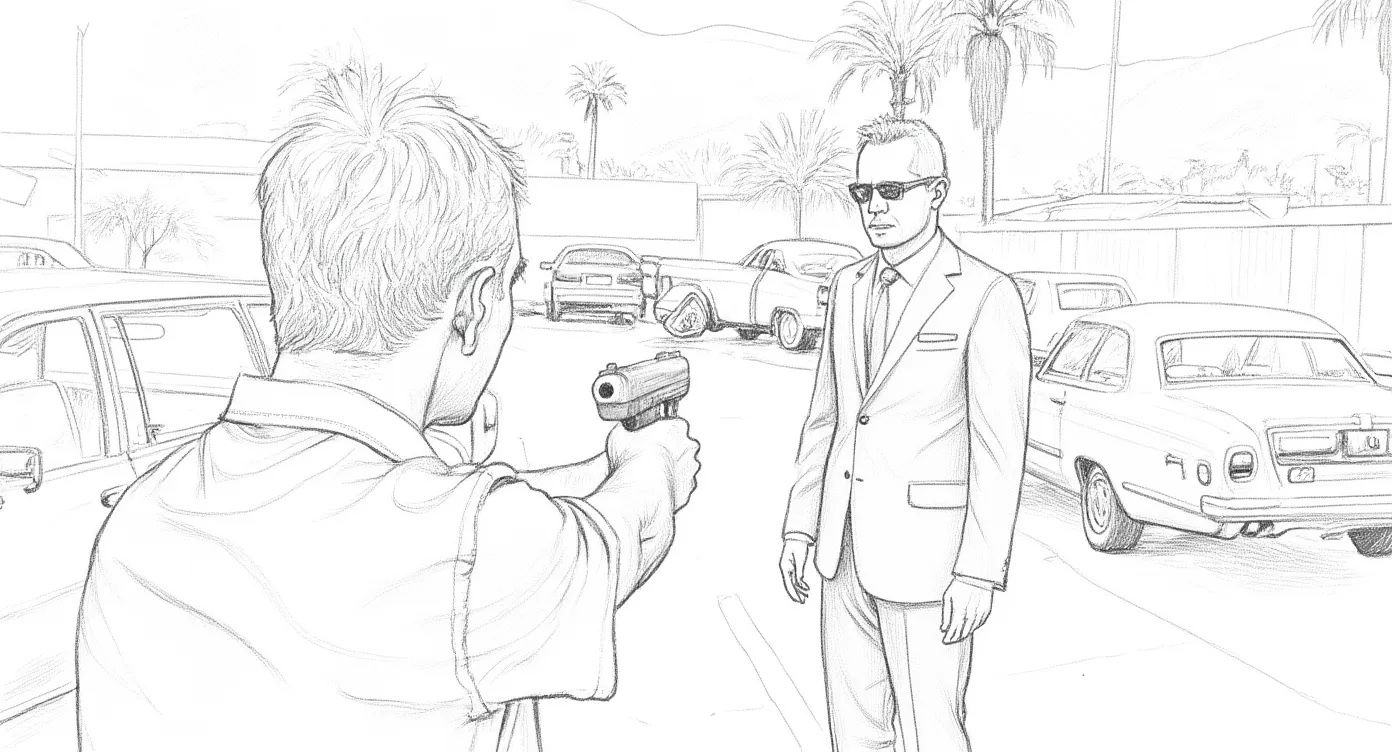 Output image (precise sketch prompt): Street scene as detailed pencil sketch
