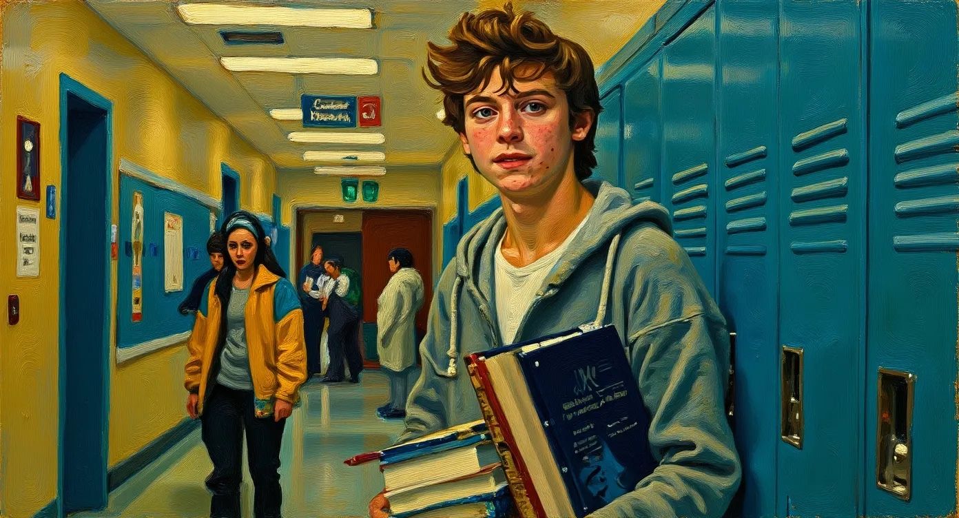 Output image: Architectural photo transformed into an oil painting