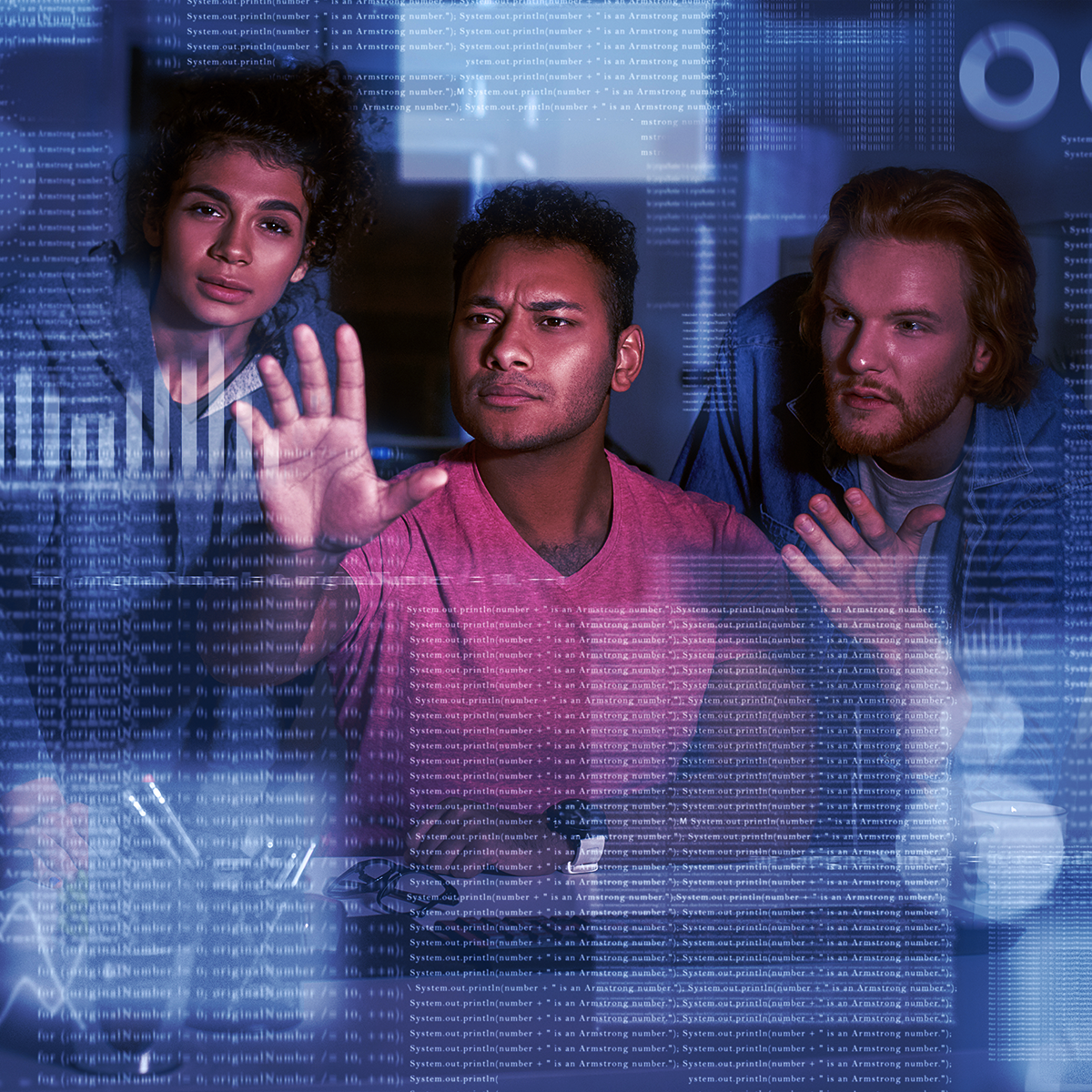 People working in a Lab