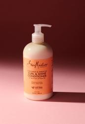 A bottle of SheaMoisture Coconut & Hibiscus Curl and Shine Conditioner