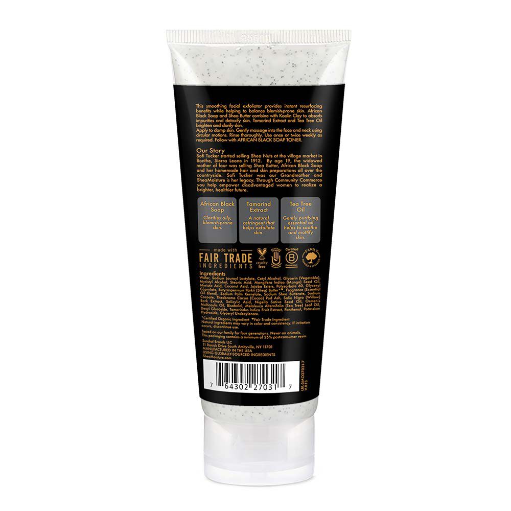 Shea moisture african deals black soap exfoliate