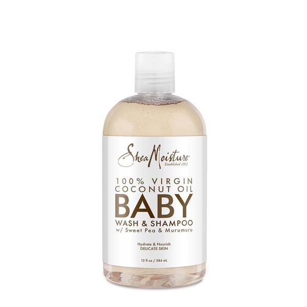 Torpe Inmundo Recreación 100% Virgin Coconut Oil Baby Wash & Shampoo | SheaMoisture