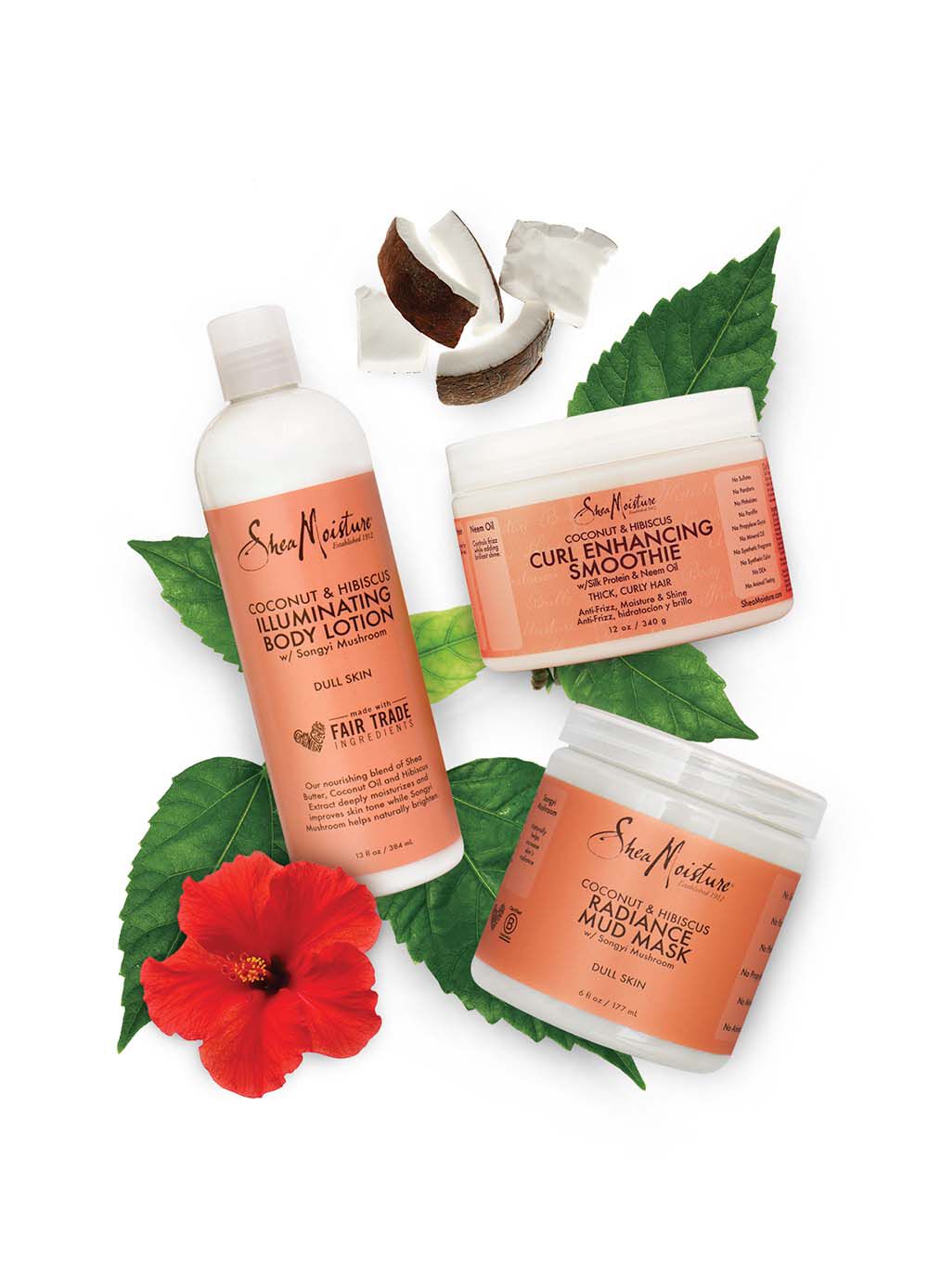 Shea moisture coconut deals and hibiscus lotion