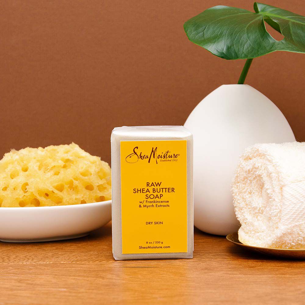 Shea moisture raw shea butter deals soap with frankincense and myrrh