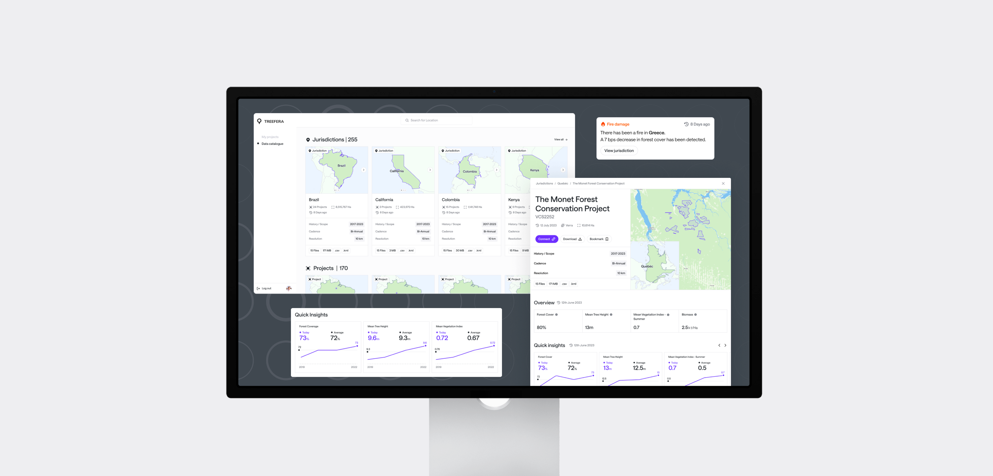 A view of the product screen