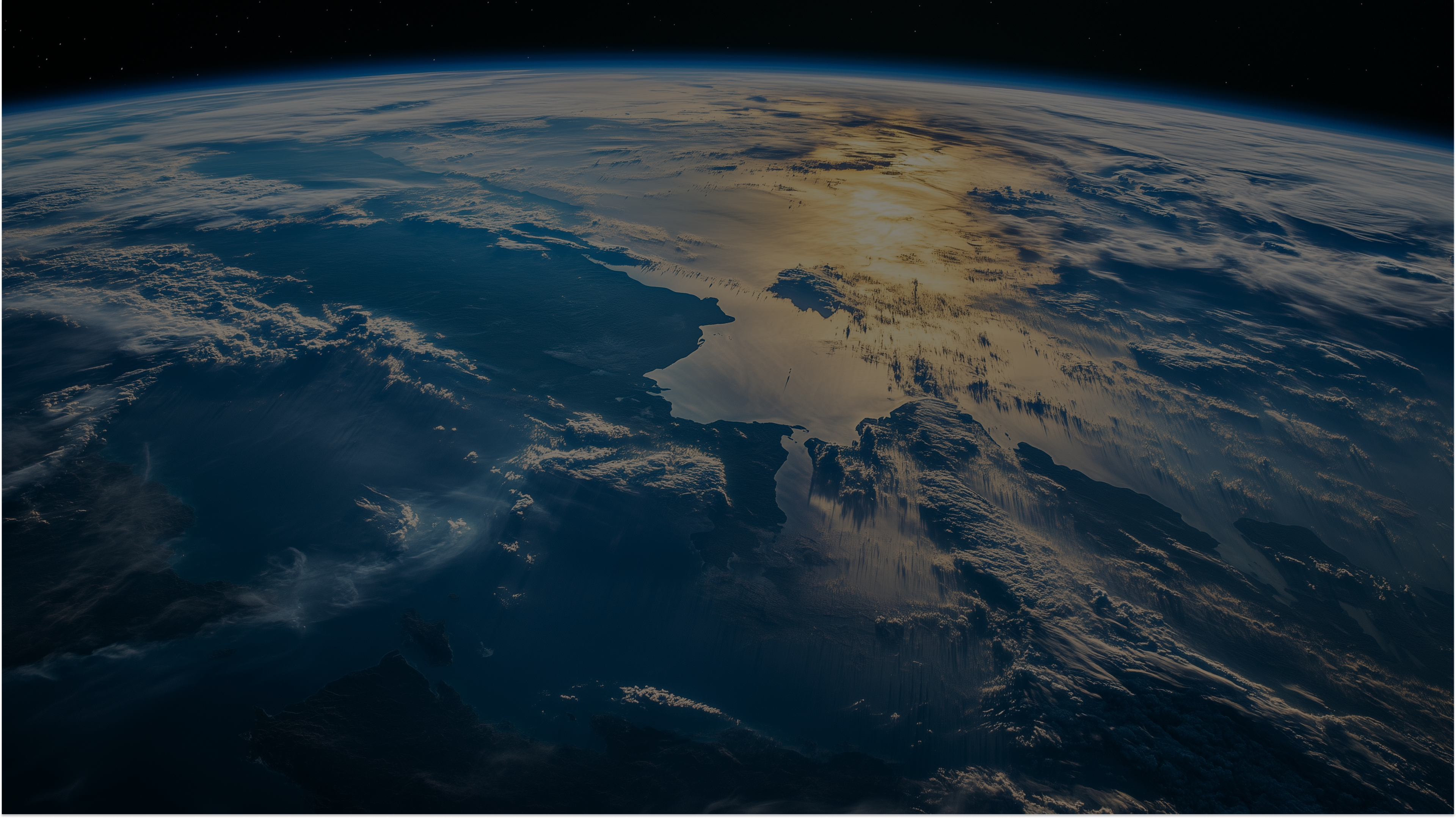 Earth satellite view