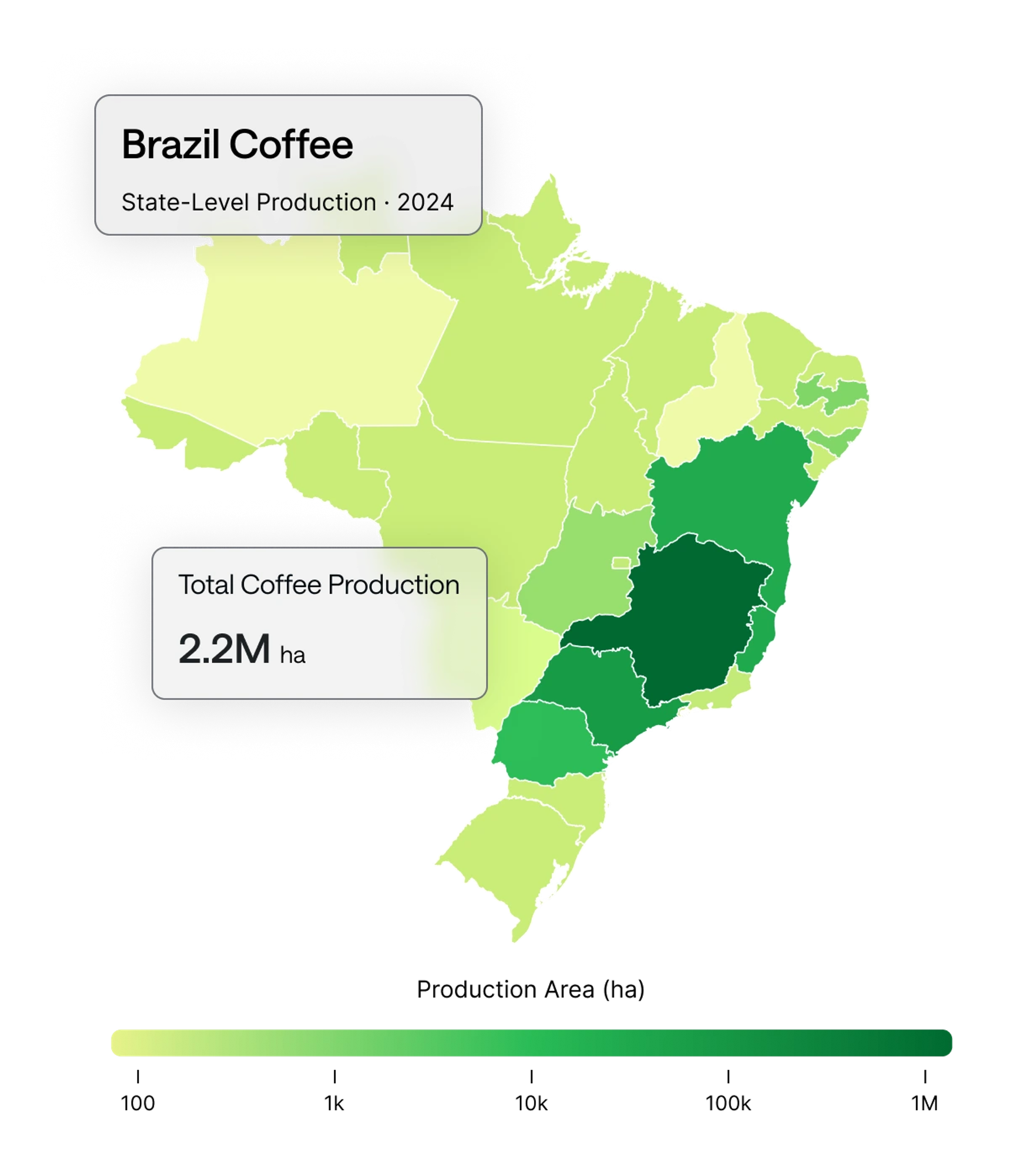 Treefera Market Intelligence Production area