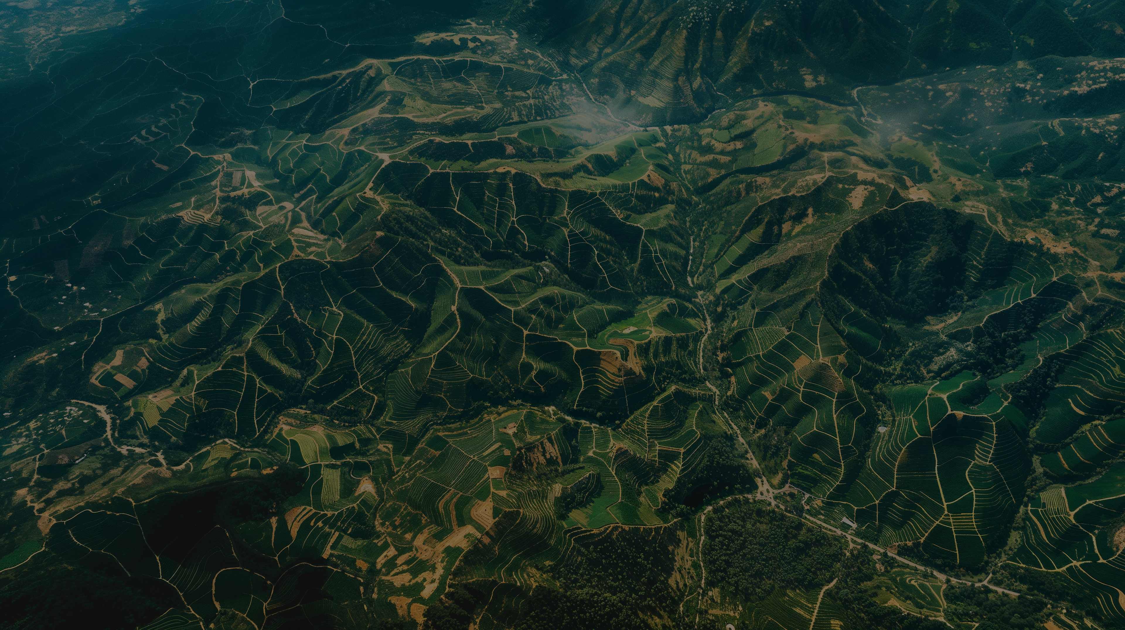 satellite imagery of a mountainous region