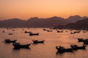 Ships in the Strait of Hormuz