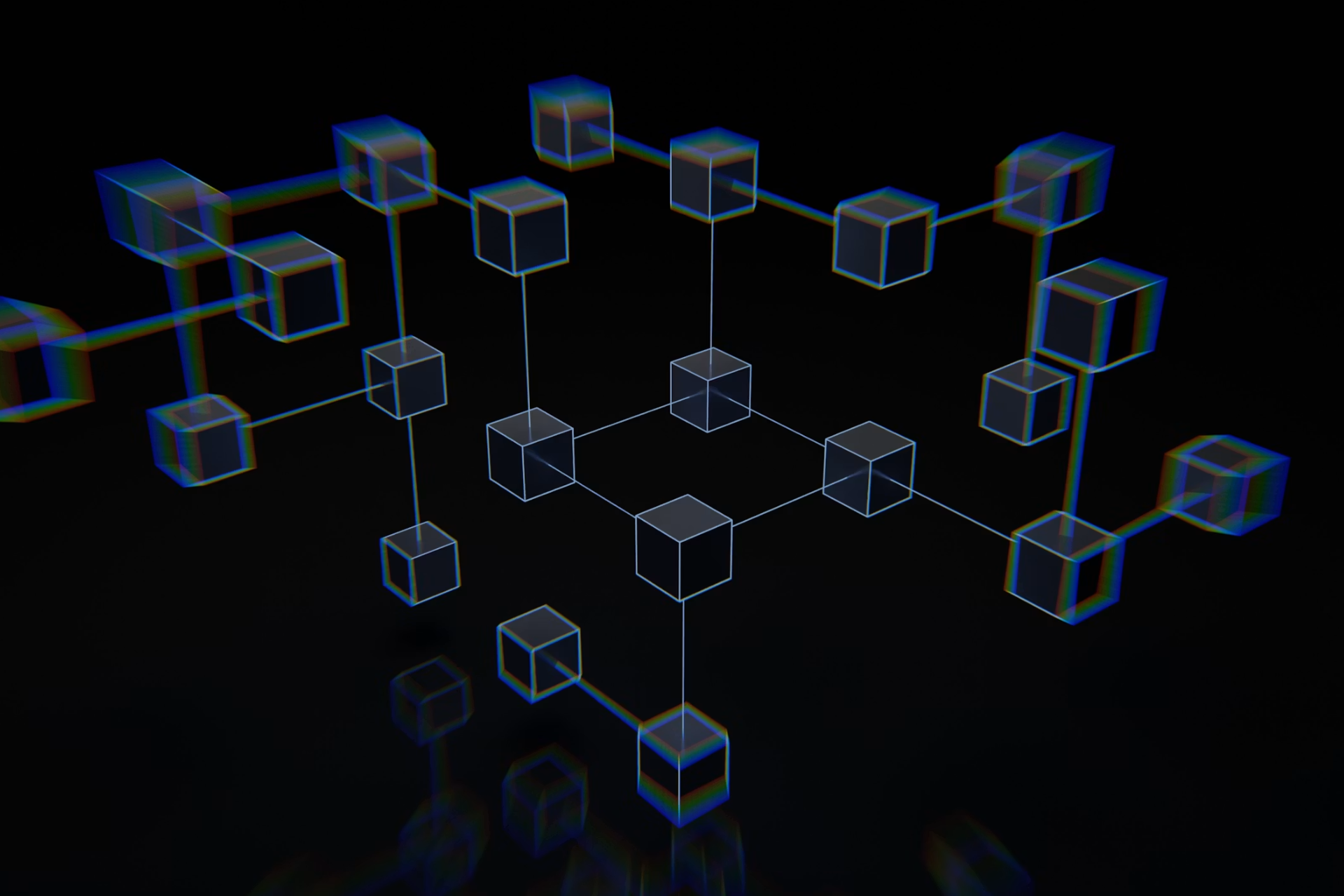 Blockchain concept illustration