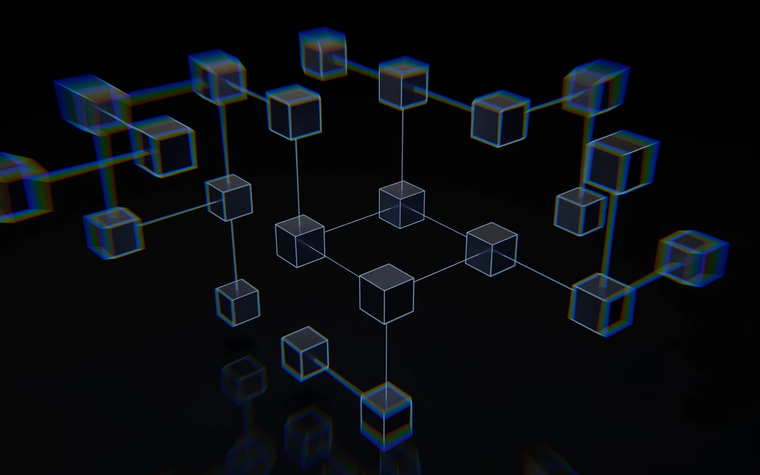 Blockchain concept illustration