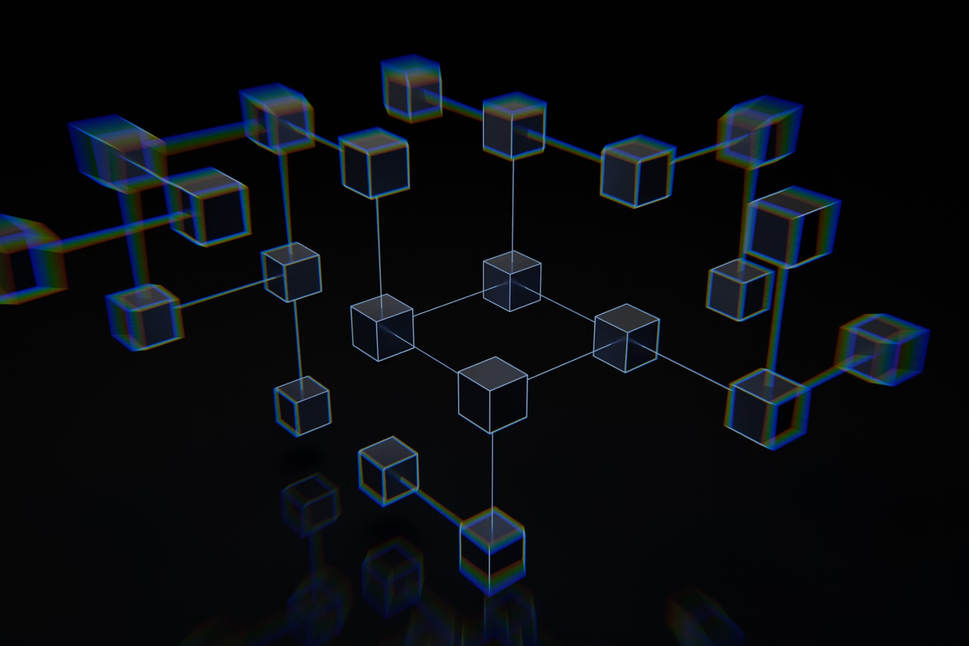 Blockchain concept illustration