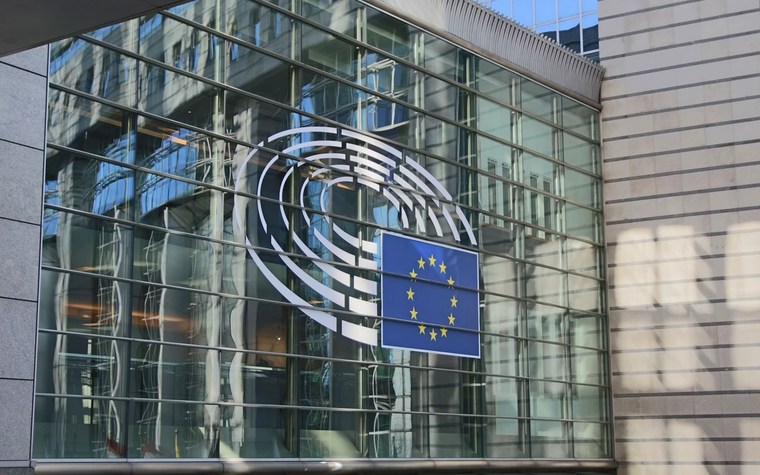 facade of the European Parliament
