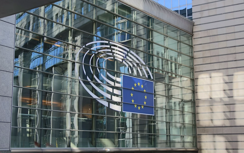 facade of the European Parliament