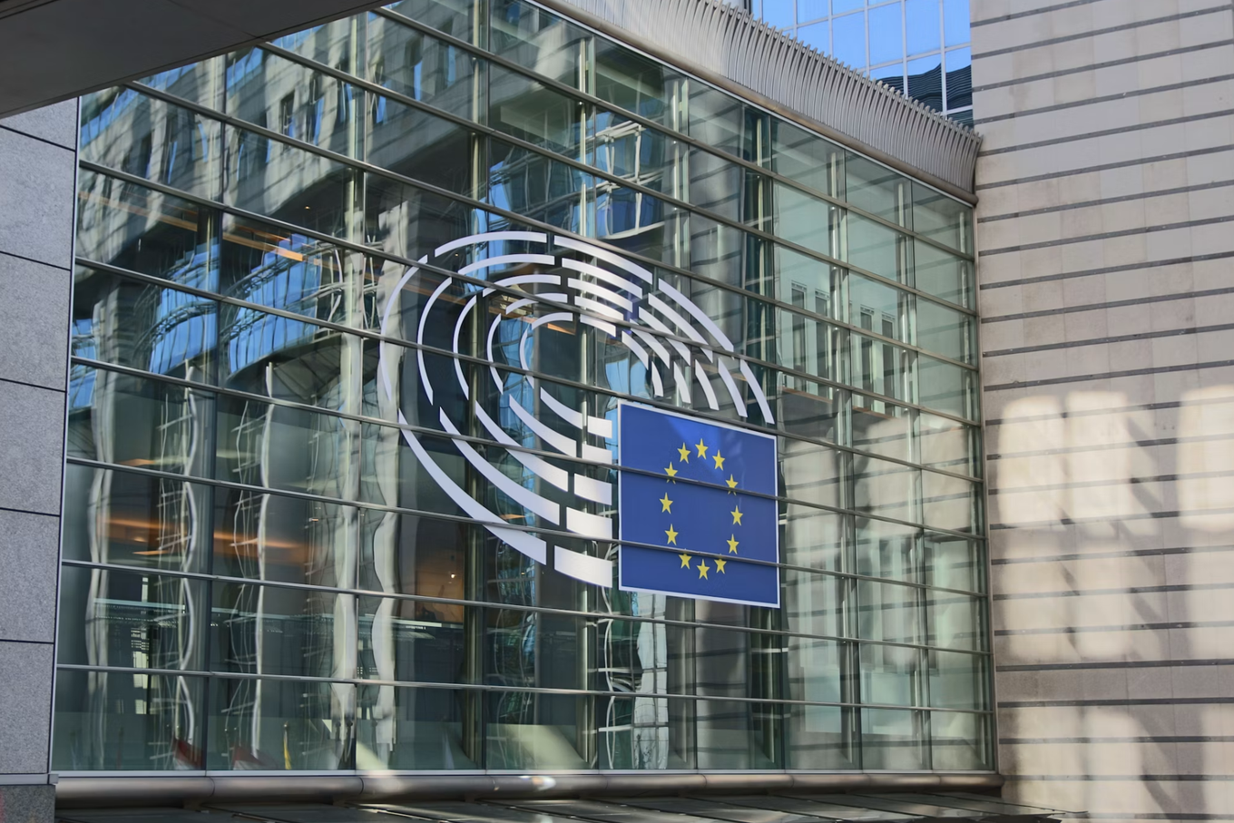 facade of the European Parliament