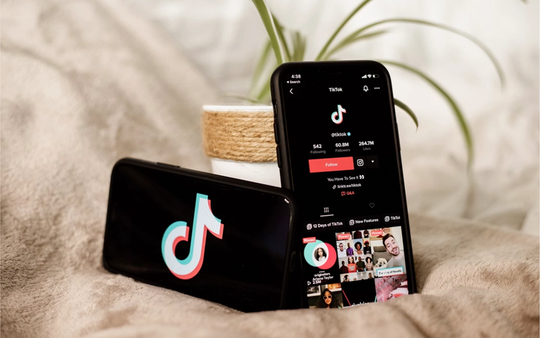 TikTok on mobile phone