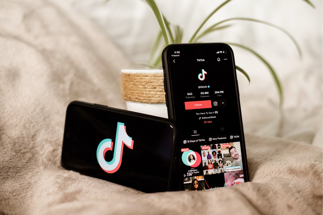 TikTok on mobile phone