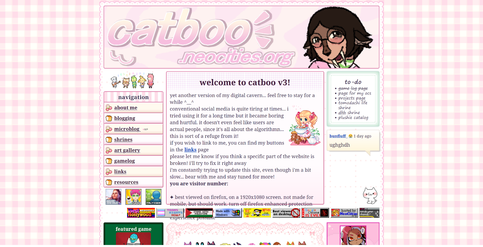 Screenshot from website: https://catboo.neocities.org/