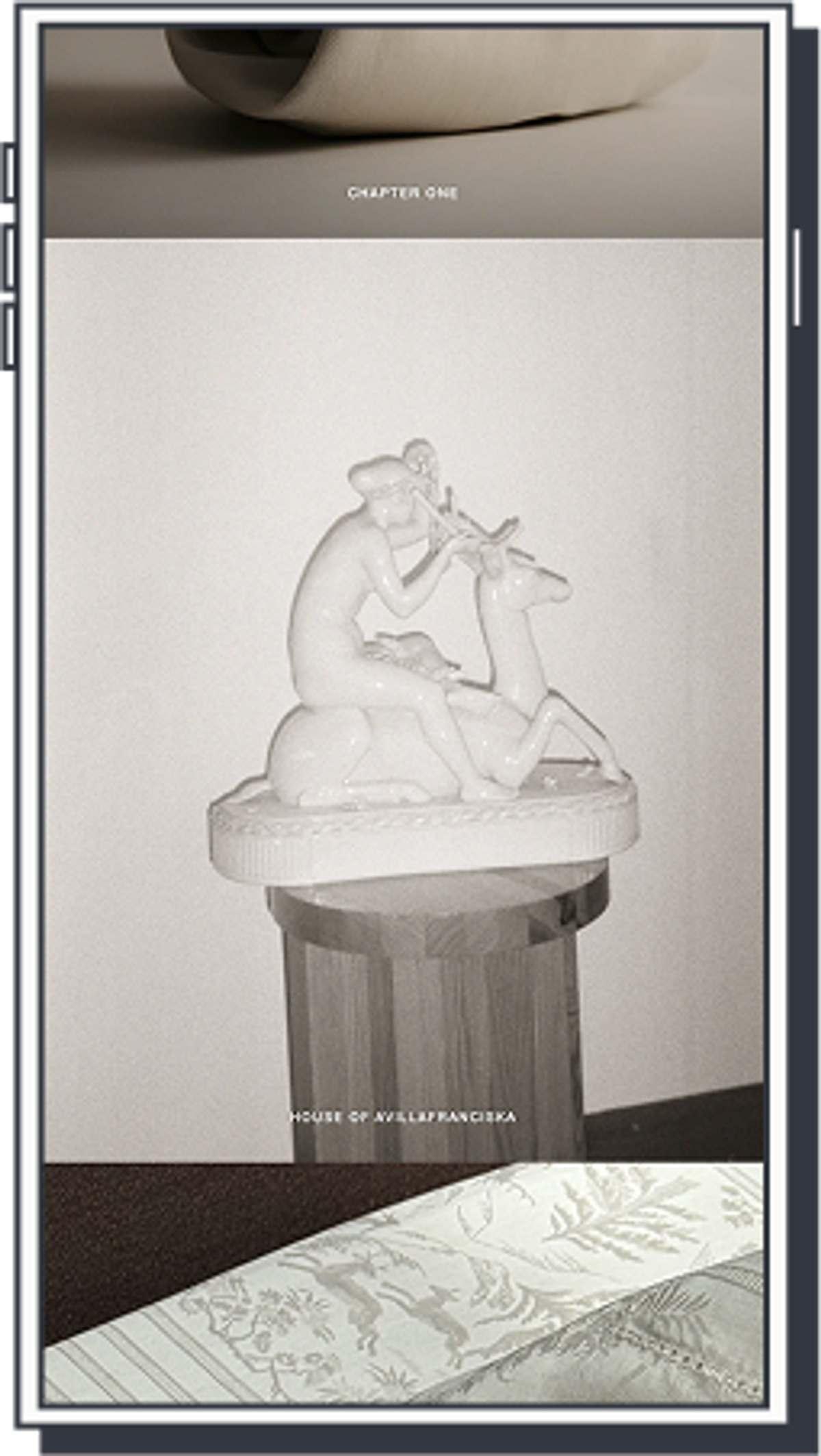 Mobile version of the website for Avillafranciska