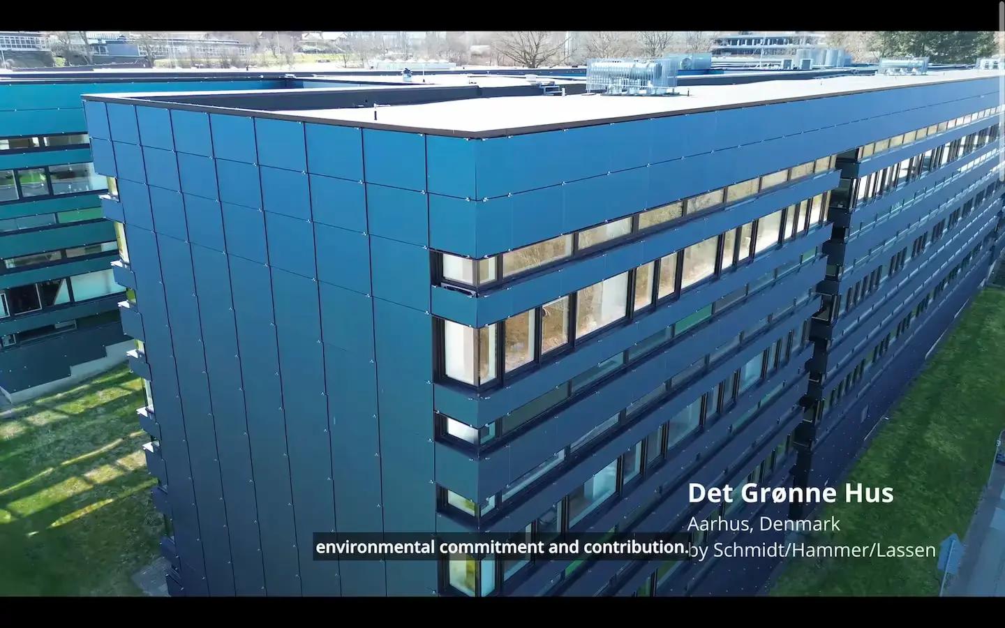 Skærmbillede fra Solarlabs profilvideo af "Det grønne hus"