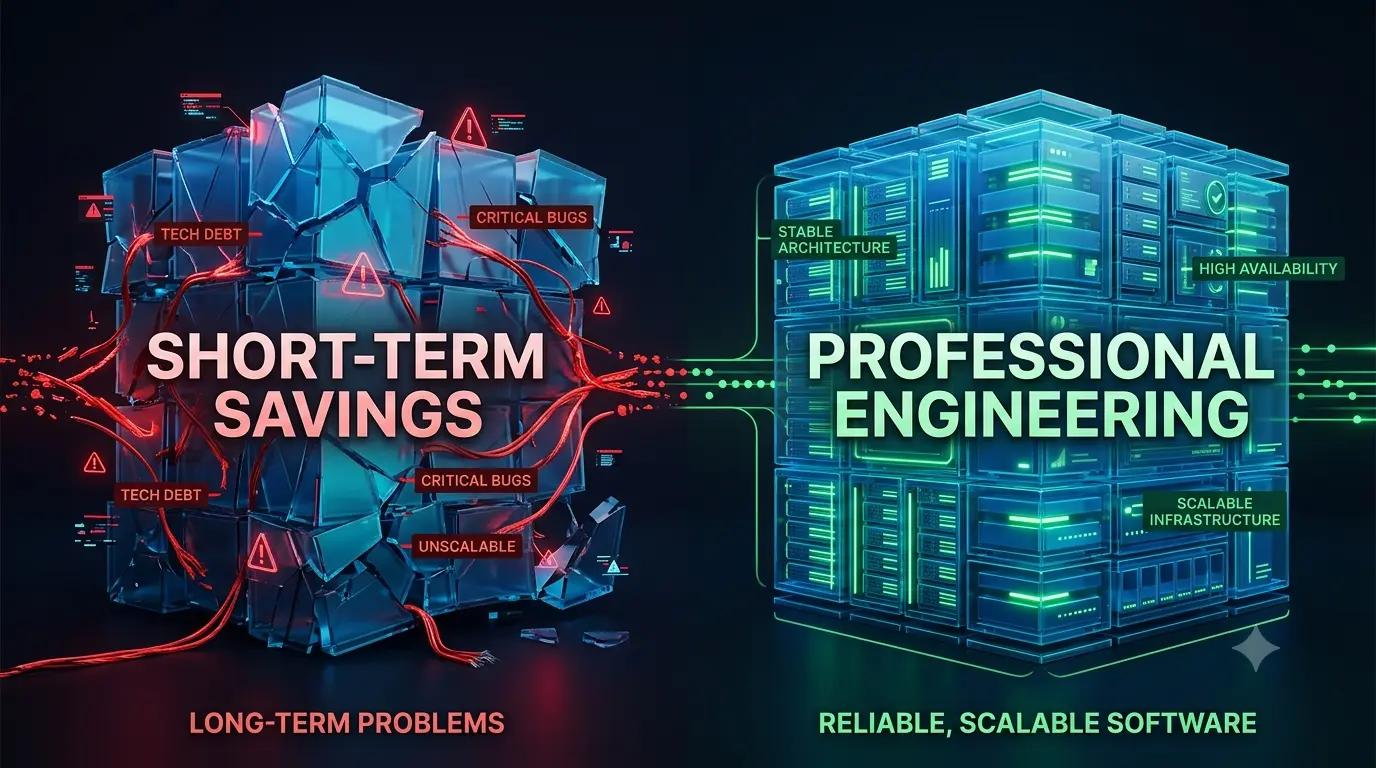 What Separates a Cheap Software Build from a Professional One