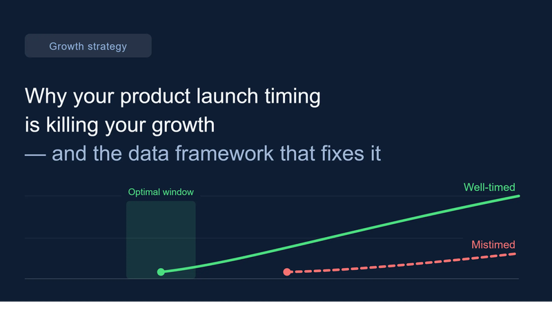 Why Product Launch Timing Is Killing Your Growth
