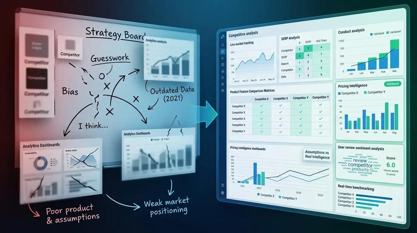 Why Your Product's Competitor Analysis Is Built on Assumptions (And How to Build a Real Intelligence System)