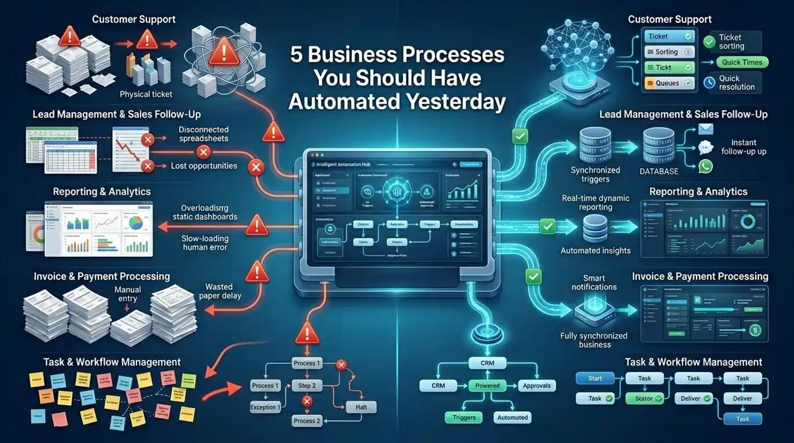 The 5 Business Processes You Should Have Automated Yesterday (And How to Start)