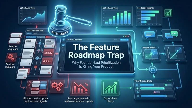 The Feature Roadmap Trap Why Founder-Led Prioritization Is Killing Your Product