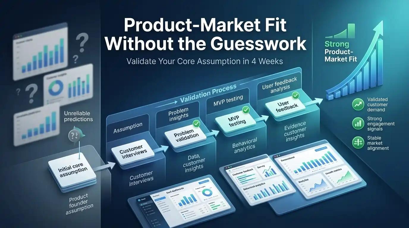 Product-Market Fit Without the Guesswork How to Validate Your Core Assumption in 4 Weeks