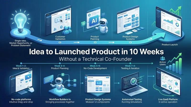 How to Go From Idea to Launched Product in 10 Weeks Without a Technical Co-Founder