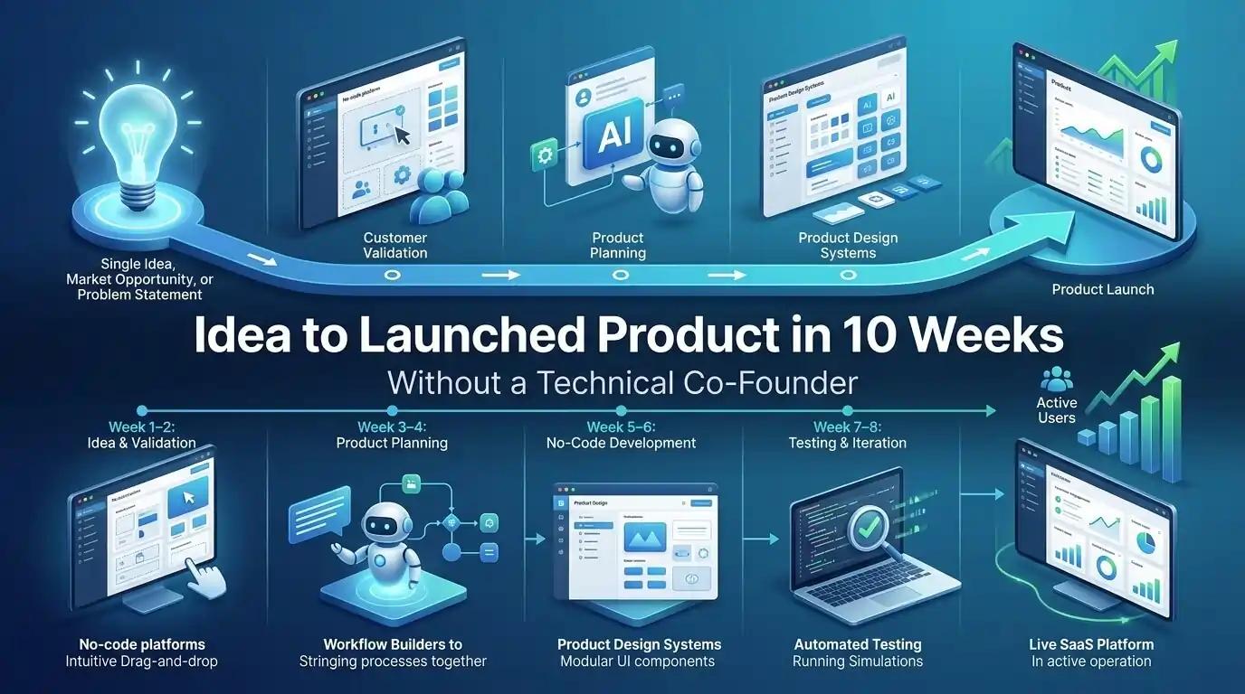 How to Go From Idea to Launched Product in 10 Weeks Without a Technical Co-Founder