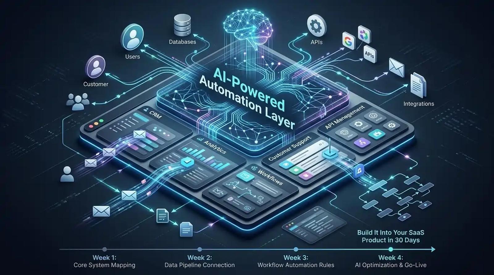 How to Build an AI-Powered Automation Layer Into Your SaaS Product in 30 Days