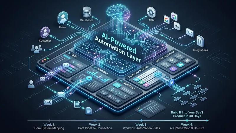 How to Build an AI-Powered Automation Layer Into Your SaaS Product in 30 Days