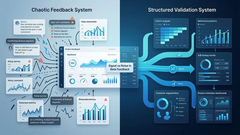 Why Your Product's Beta User Feedback Loop Is Creating False Signals (And How to Build a Real Validation System)