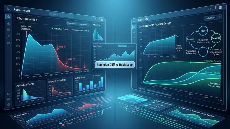 Why Your Product's Retention Curve Looks Like a Cliff (And How to Build Sustainable Habit Loops)
