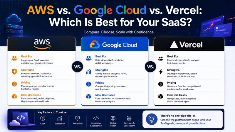 AWS vs Google Cloud vs Vercel for SaaS: Which Should You Choose?