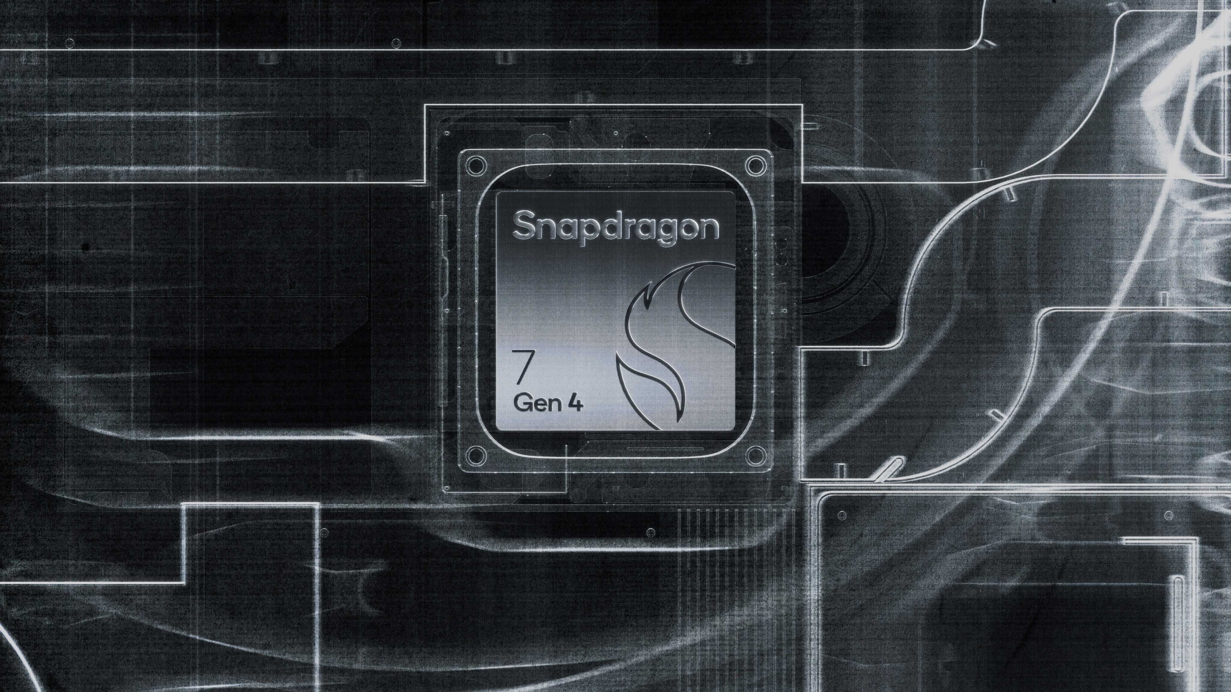 Ilustracja układu Snapdragon 7 Gen 4 użytego w Nothing Phone (4a) Pro