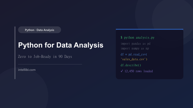 Python for Data Analysis: From Zero to Job-Ready in 90 Days
